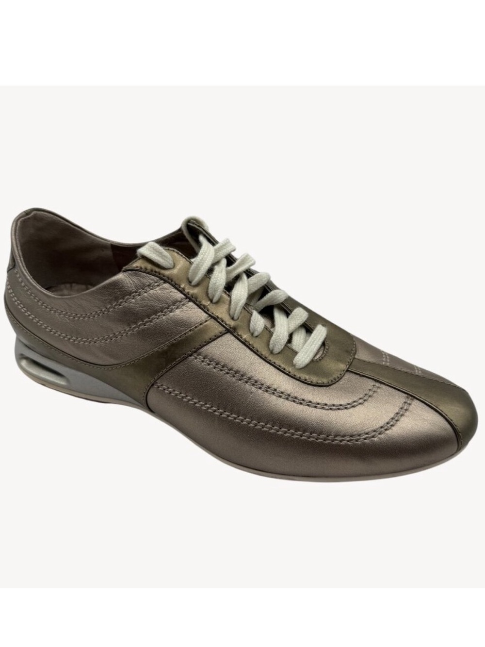 Cole Haan Metallic Taupe/Champagne Leather Women's Golf Sneakers